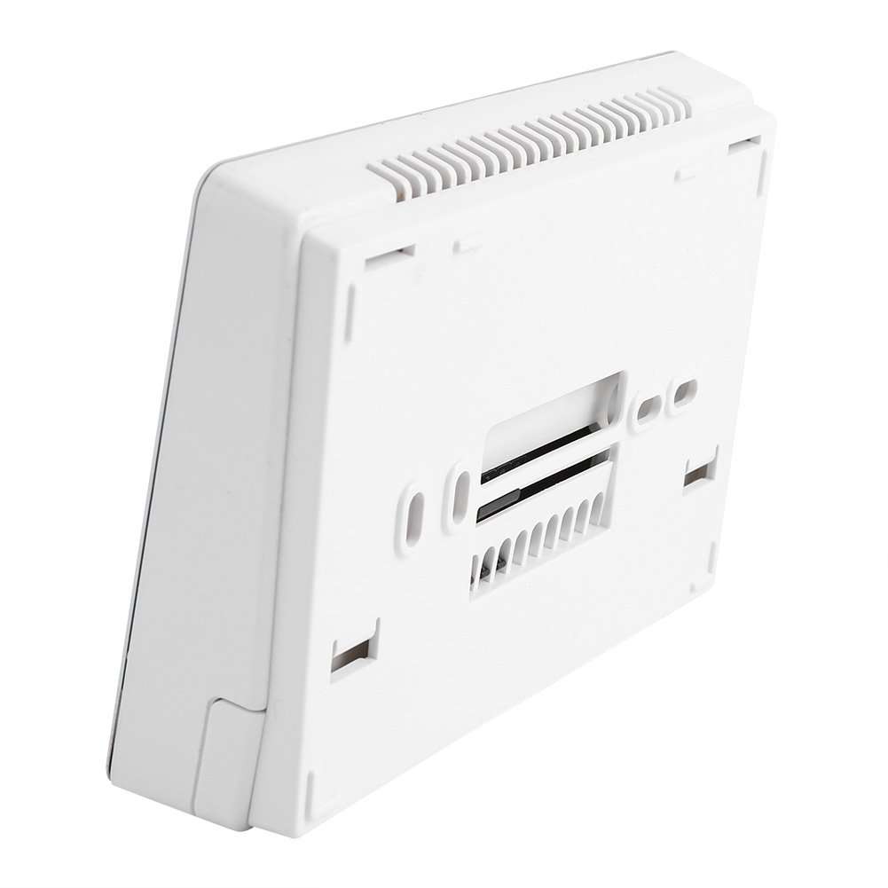 Digital Programmable Thermostat, Room Temperature Controller for The Electric Heating Equipment and Wall-Hung Boiler Heating System(White) 4