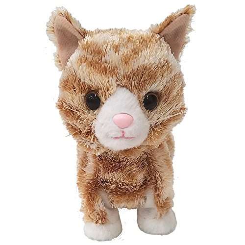 Best Ever Japan Walking Sweet Kitty Orrange Tabby Cat Plush 49050