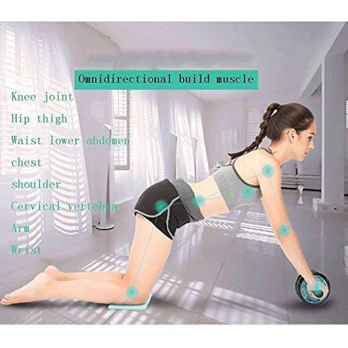 MCP Ab Roller/Abs Carver with Thick Knee Pad for Abdominal Workout Fitness Exercise Equipment (2 wheel) 5