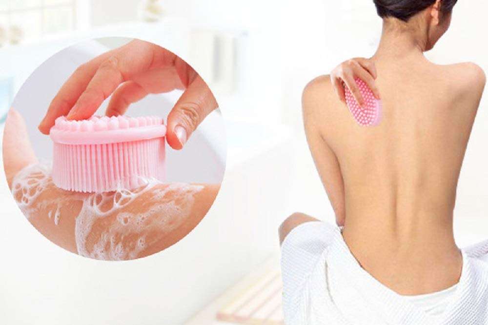 Nika Soft Silicone Brush Shower Body/Head Massage Brush 1
