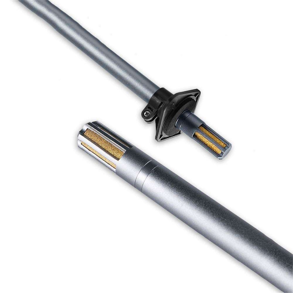 Taidacent Temperature and Humidity Transmitter Modbus Temperature Transmitter Pipeline High-precision Industrial RS485 Moisture Sensor RS485 Communication Explosion-proof Probe (Voltage 0-10V Output) 2