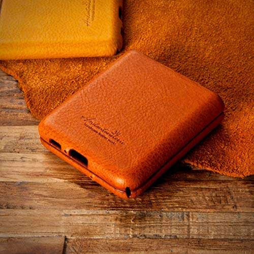 Andantannerie Leather Galaxy z flip case, Handmade Leather Galaxy z flip Back Cover (2846) 4 Colors 4