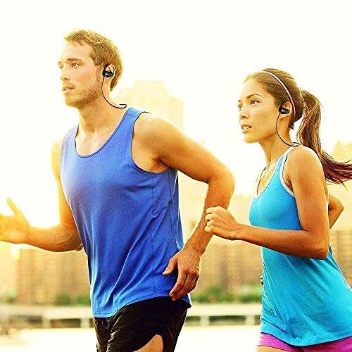 Exxelo (5 Years Warranty Waterproof 1.3" SmartWatch D116 Bracelets Fitness Tracker Heart Rate Step Activity Wristband with Wireless QC10 Bluetooth Headset Earphone inbuilt Rechargeable Battery 6