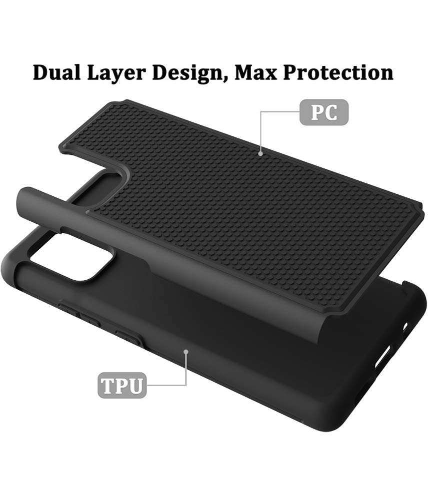 Dahkoiz for Samsung Galaxy A71 5G Case, Dual Layer Drop Protection Cover Protective Phone Case for Samsung Galaxy A71 5G, Black 4