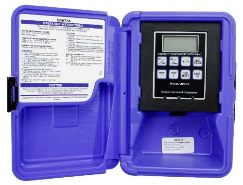 Cooper-Atkins SRH77A-ONLY-E 1 and 2 Zone Temperature/Humidity Thermistor Instrument Without Probe, -40°F to 300°F Temperature Range