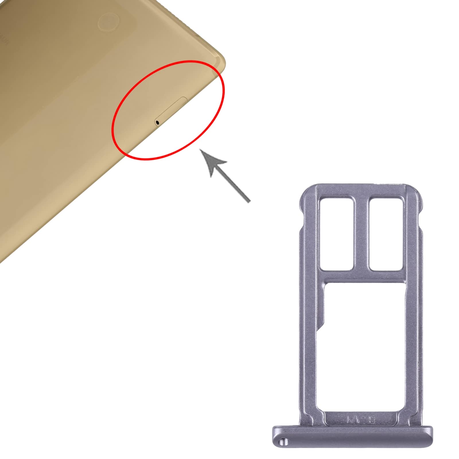 Cellphone Card Socket for Huawei MediaPad M5 8 SHT-W09 WiFi Edition Micro SD Card Tray 6