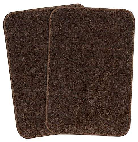 Scores Micro Anti Slip Striped Bath Mat, Doormats & Entrance gate Combo Pack of 2 pcs (Brown) 2
