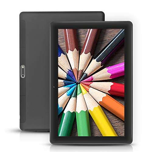 XINYANGCH 10 inch Google Android 8.1 Nougat System Unlocked Pad with Dual SIM Card Slot 10.1" IPS Screen 4GB RAM 64GB ROM 3G Phablet Built-in Bluetooth WiFi GPS Tablets (Metallic Black)