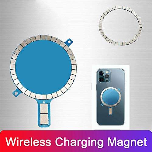 Mag Safe Case Magnet Sticker Wireless Charging Magnetic Protective Cover Compatible with Phone 12 Pro Max Mini 11 Xs Xr 8 (2pcs) 3