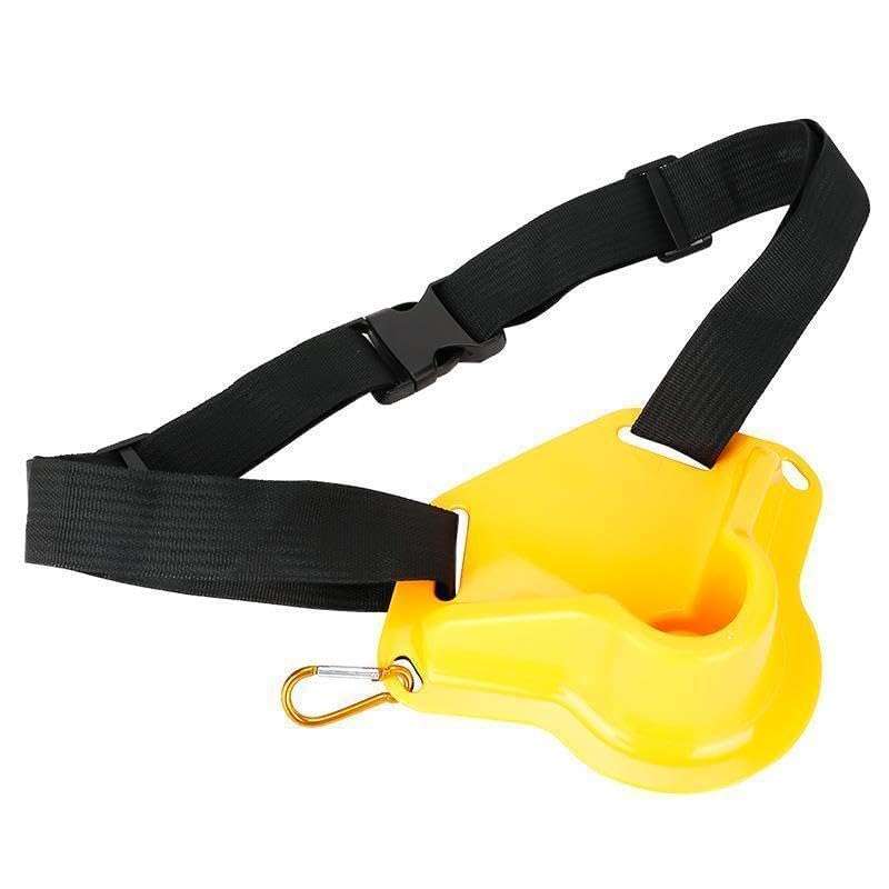 OYSTERBOY Fishing Fighting Rod Pole Holder with Adjustable Waist Gimbal Belt and EVA Foam Padding for Professional Fishermen (Yellow) 3