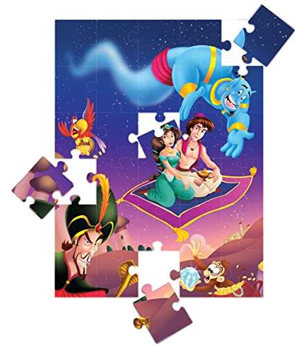 Aladdin and Jasmine - 30 Piece Jigsaw Puzzle with Free Reading Book 2