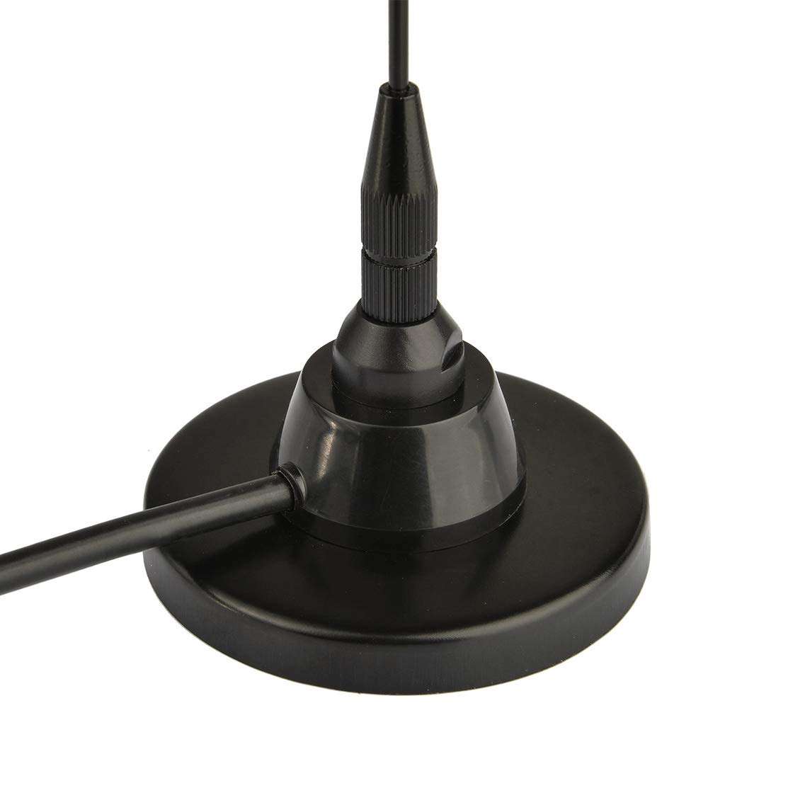 Bingfu HF VHF UHF Ham Amateur Mobile Radio Police Scanner Antenna Magnetic Base BNC Male Compatible with Uniden Bearcat Whistler Radio Shack Police Scanner 5