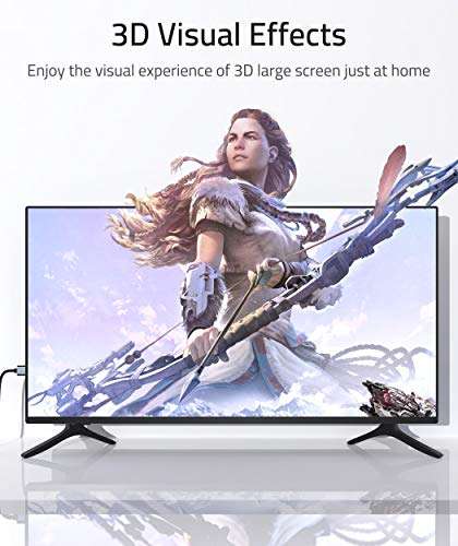 Syntech 4K HDMI Cable 6ft (2-Pack), High Speed 18Gbps HDMI 2.0 Cable, 4K@60Hz HDR, 3D, 2160P, 1080P, Ethernet, HDCP 2.2, ARC, Compatible with MacBook Pro 2021 14/16 inch, UHD TV, PC, PS5/PS4, Xbox 6