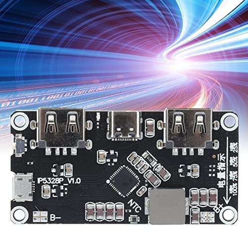 Battery Fast Charging Module, IP5328P 3.7V to 5V 9V 12V Stable Auto Adjustment Batteries Charge Board for Power Bank 5