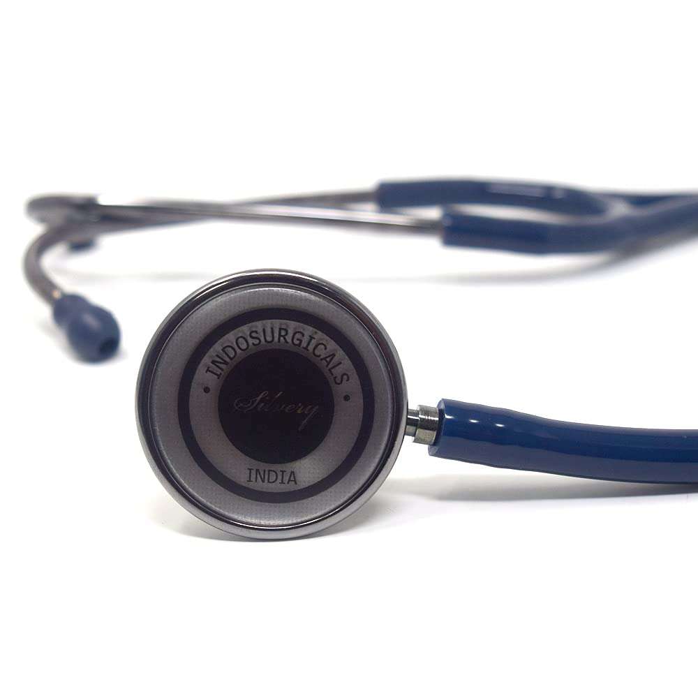 IS IndoSurgicals Silvery III-SS Stethoscope (Blue) 6