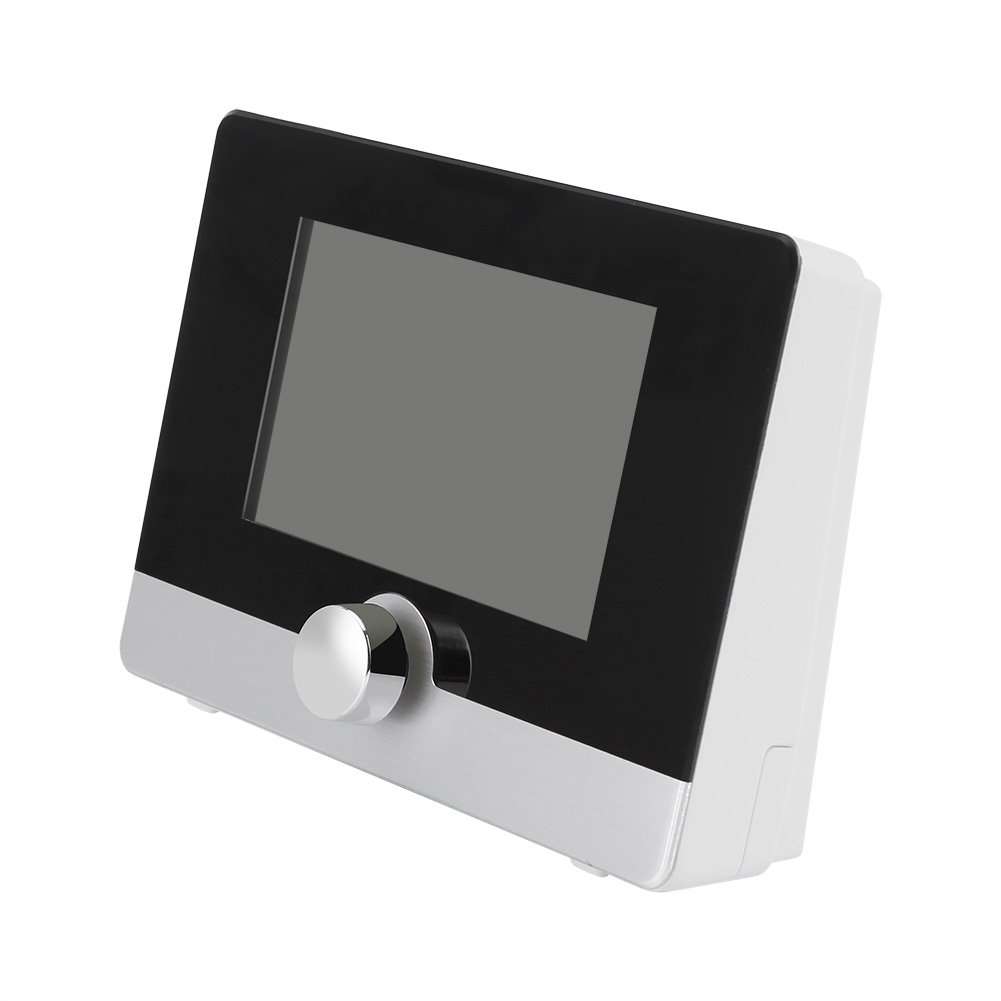 Xinwoer Temperature Controller Digital Programmable Thermostat for Wall-Hung Boiler Heating System for Electric Heating Equipment and Wall-Hung Boiler Heating System(Black) 2