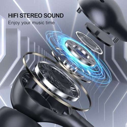 USB Headset with Microphone for PC 7.5 Ft Cable, USB A Headphones for Computer, Wired USBA Earbuds with Mute in-Line Stereo Noise Canceling Call Cord Laptop Earphones for Dell Surface Switch, Black 2