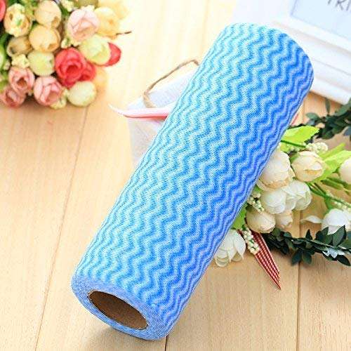 Sakar Sales Non- Woven Disposable Reusable Towels Kitchen Cleaning Multi-Uses Dish Cloths Washable Towel Roll (Set of 1). 1