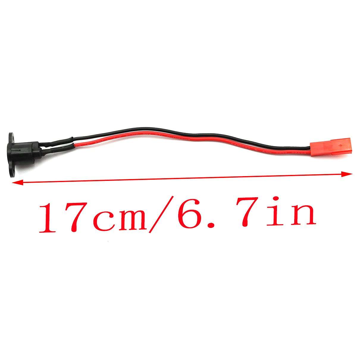 LQ Industrial 17cm/6.7Inch Charging Port Wire with Silicone Waterproof Cover for M365 Electric Bike 2