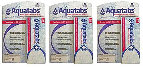 Aquatabs 90-Count 3 Water Purification Tablets (Pack of 30) 1
