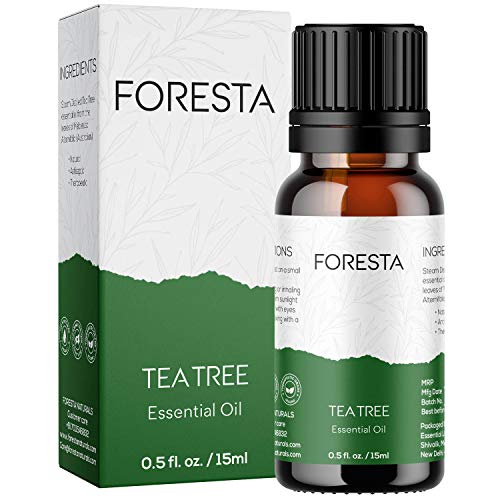 Foresta Naturals Tea Tree Essential Oil | 15 ML | For Skin and Hair | Acne, Dandruff, Scars, Infections