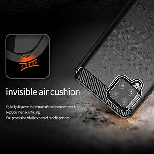 Osophter for Galaxy A42 5G Case Samsung M42 5G Case Shock-Absorption Flexible TPU Rubber Protective Cell Phone Cover for Samsung Galaxy A42 5G(Black) 5