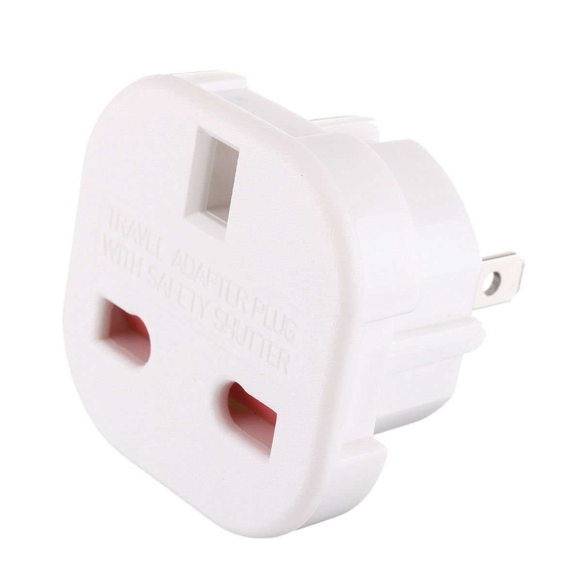 【2 PACKS】USA VISITORS ADAPTER PLUG -Converts all TYPE G Plugs: United Kingdom UK, Singapore Malaysia UAE Ireland Malta Hongkong Dominica Qatar Saudi Cambodia Oman Gambia Nigeria USb Cyprus,etc- MG LTD 5