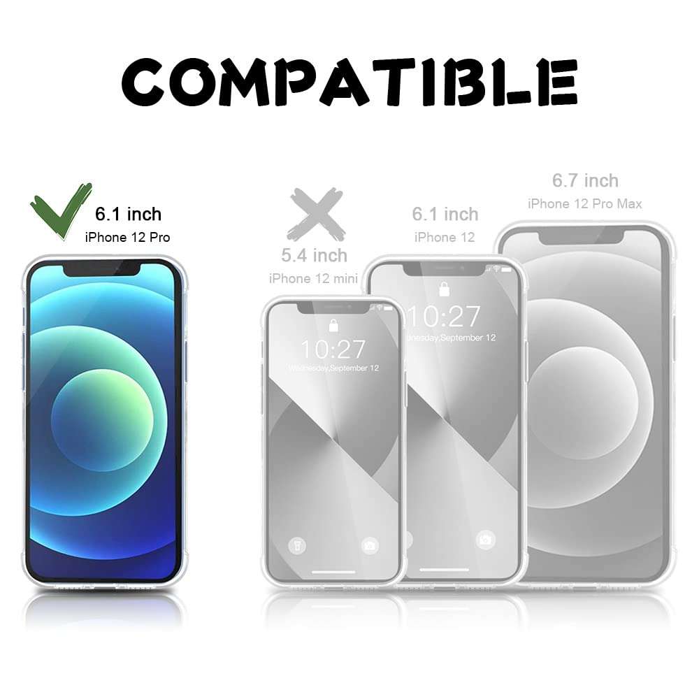 Sitikai Compatible with iPhone 12 Pro Max case 6.7 Inch Ring Magnetic Kickstand Soft Silicone Thin Slim Flexible Bumper Fully Protective Transparent Silm Anti-Yellowing Anti-Scratch Shockproof Clear 2