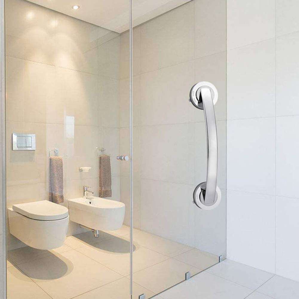 Oeey Bath Safety Handle Suction Cup Handrail, Bathroom Grip Tub Shower Handle Glass Door Grip for The Elderly The Disabled Child Bath Bathroom Accessories 2
