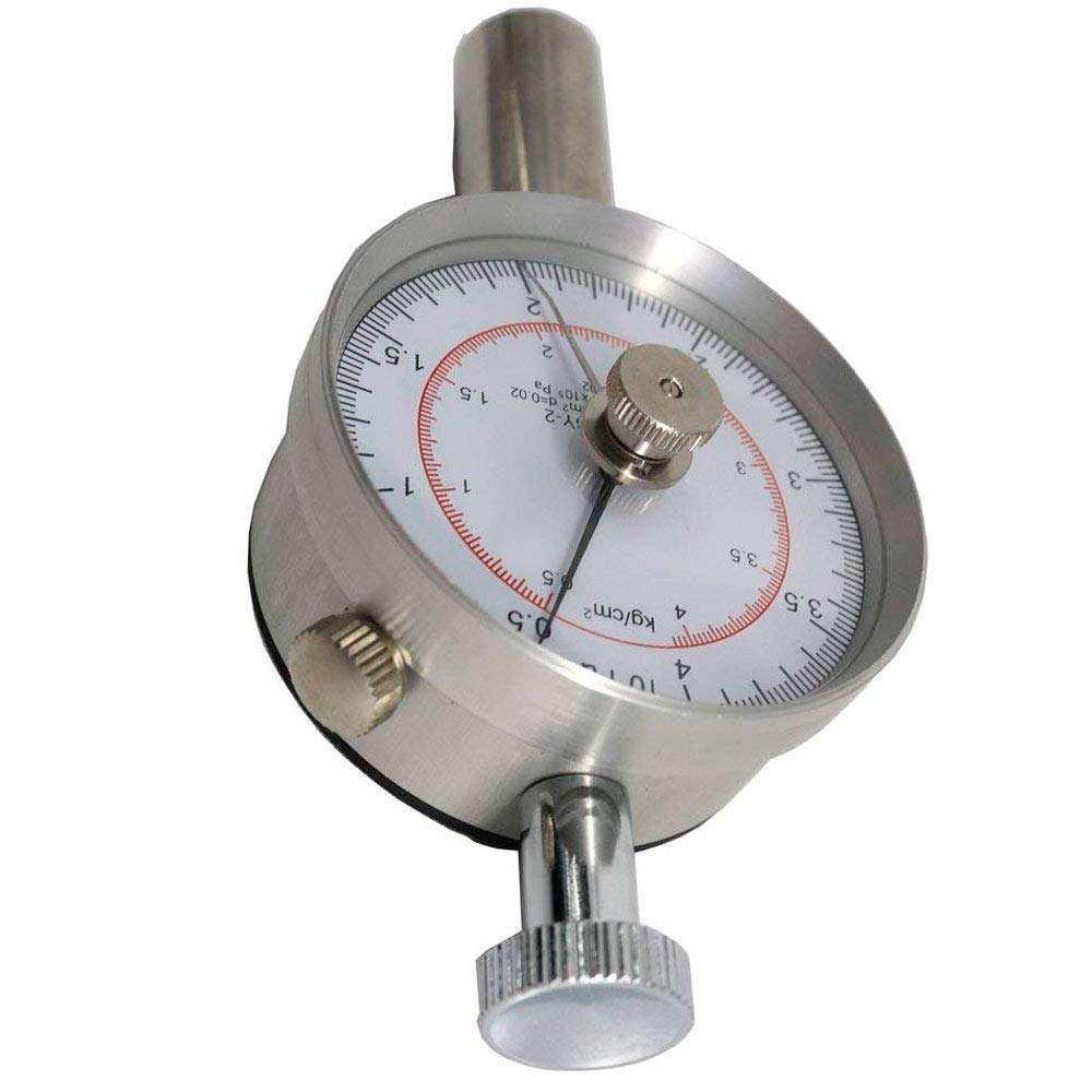 Tongbao GY-2 Fruit Penetrometer Sclerometer Fruit Hardness Tester Fruit Penetrometer Fruits Sclerometer Fruit Firmness Tester Hand Fruit Durometer 0.5-4kg/cm 2 (x10 5pa) Pressure Head 3.5mm 4