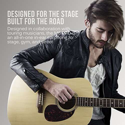 MEE audio M6 PRO In Ear Monitor Headphones for Musicians, 2nd Gen Model With Upgraded Sound, Memory Wire Earhooks & Replaceable Cables, Noise Isolating Professional Earbuds, 2 Cords Included (Clear) 2