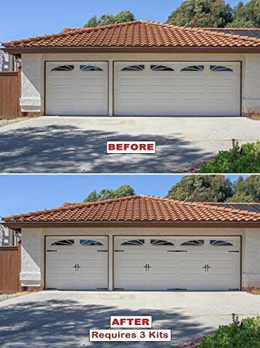 American Garage Decor - Made in USA - Decorative Accent Lever Handle Set - Magnet Mount for steel garage doors 4