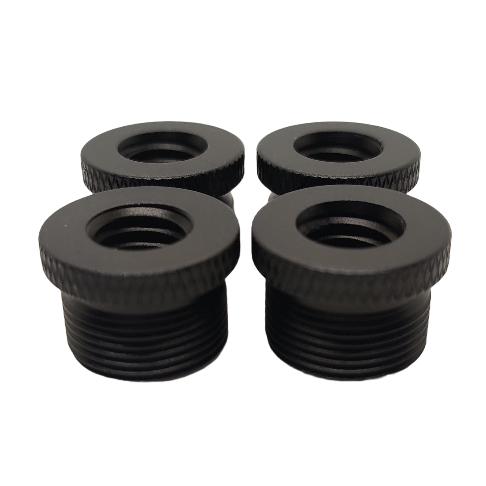 Rikavim 4pcs Mic Stand Adapter 3/8 Female to 5/8-27 Male Screw Thread Adapter Tripod Screw Adapter For Camera Monitor Microphone Stand Mount 3