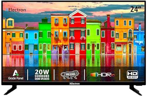 XElectron 100 cm (40 inches) Frameless S Series Full HD LED TV (40STV, Black) | Dolby Audio (A+ Grade Panel | HDR 10, 2024 Model)