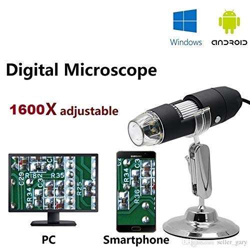 atdaraz 1600X HD Digital Microscope Magnifier Handheld USB Microscope with Metal Stand. 5