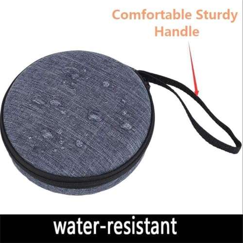 Portable Durable CD Player Case Hard Bag Carrying Travel Storage Case Compatible for CD Player 511/611/711/611T Personal Compact Disc Player, Headphone, USB and AUX Cable 3