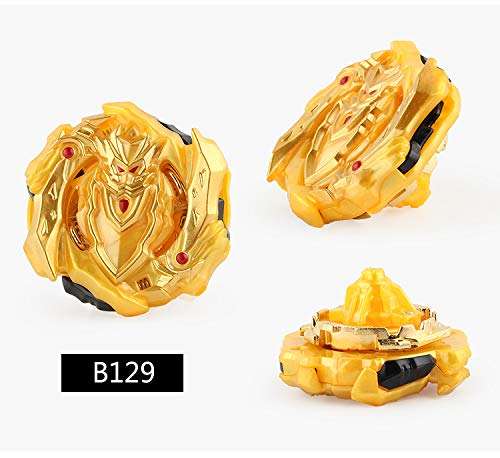 Bay Burst Master Fusion Grip Gyro, 4X High Performance Tops Attack Set with Launcher and Stadium Fusion Set 4 in 1 6