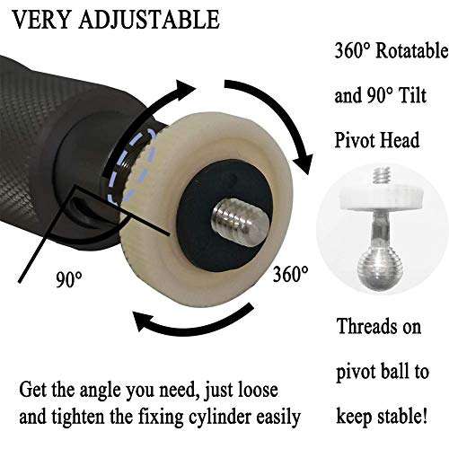 Universal Projector Mount Extendable Height Camera Mount 15-25in 360° Adjustable 3-in-1 Projector Ceiling Mount Projector Wall Mount Projector Mount Stand for Video Projector CCTV DVR Camera Black 5