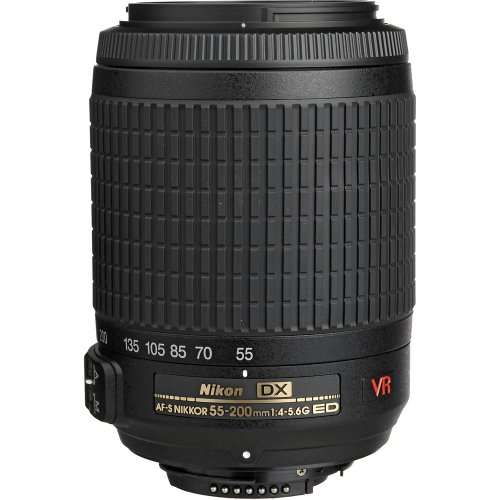 Nikon 55-200mm f/4-5.6G ED IF AF-S DX VR [Vibration Reduction] Nikkor Zoom Lens Bulk packaging (White box, New) 2