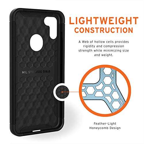 URBAN ARMOR GEAR UAG Designed for Samsung Galaxy A11 Case Scout [Black] Rugged Feather-Light Military Grade Drop Tested Protective Cover 5