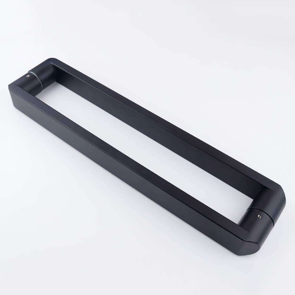 XLAHD 304 Stainless Steel Square Tube Glass Door Handle, Office Push-Pull Door Handle/Bathroom Shower Door Handle 84cmDIY Tools Hardware 1