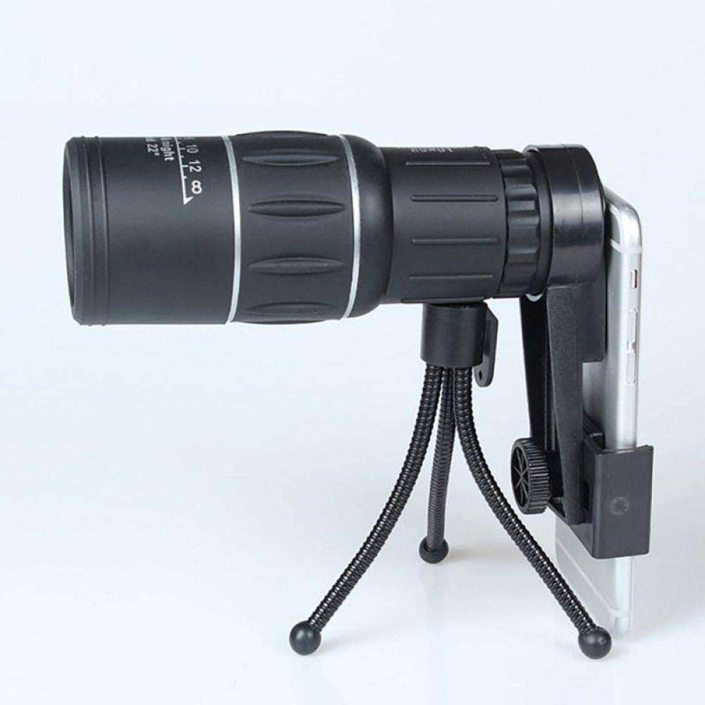 MUMUMI 16X52 Dual Focus Monocular Telescope,Optical Zoom Lens Binocular,Lens Hunting Scope Outdoor Accessories a/Black/L 2