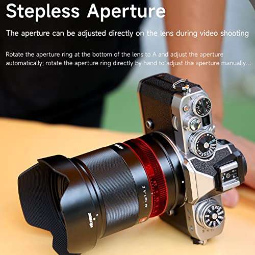 VILTROX 13mm f/1.4 F1.4 Auto Focus Lens for Nikon Z-Mount Camera,Wide Angle APS-C Camera Lens for Nikon Z50 Z30 Z6II Z7II Z5 Z6 Z7 Z9 ZFC 5