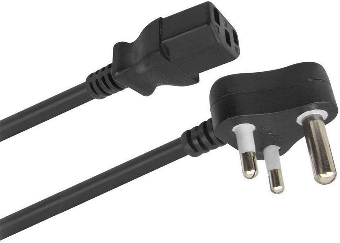 LT Lappy Top Pure Copper Wire Kettle Socket 3 Pin 1.8 Meter Ac Power Cable/Cord Compatible with Amps Monitor Printer Scanner LCD Smps Audio Equipment Camera Desktop Pc Game Players CPU Computer