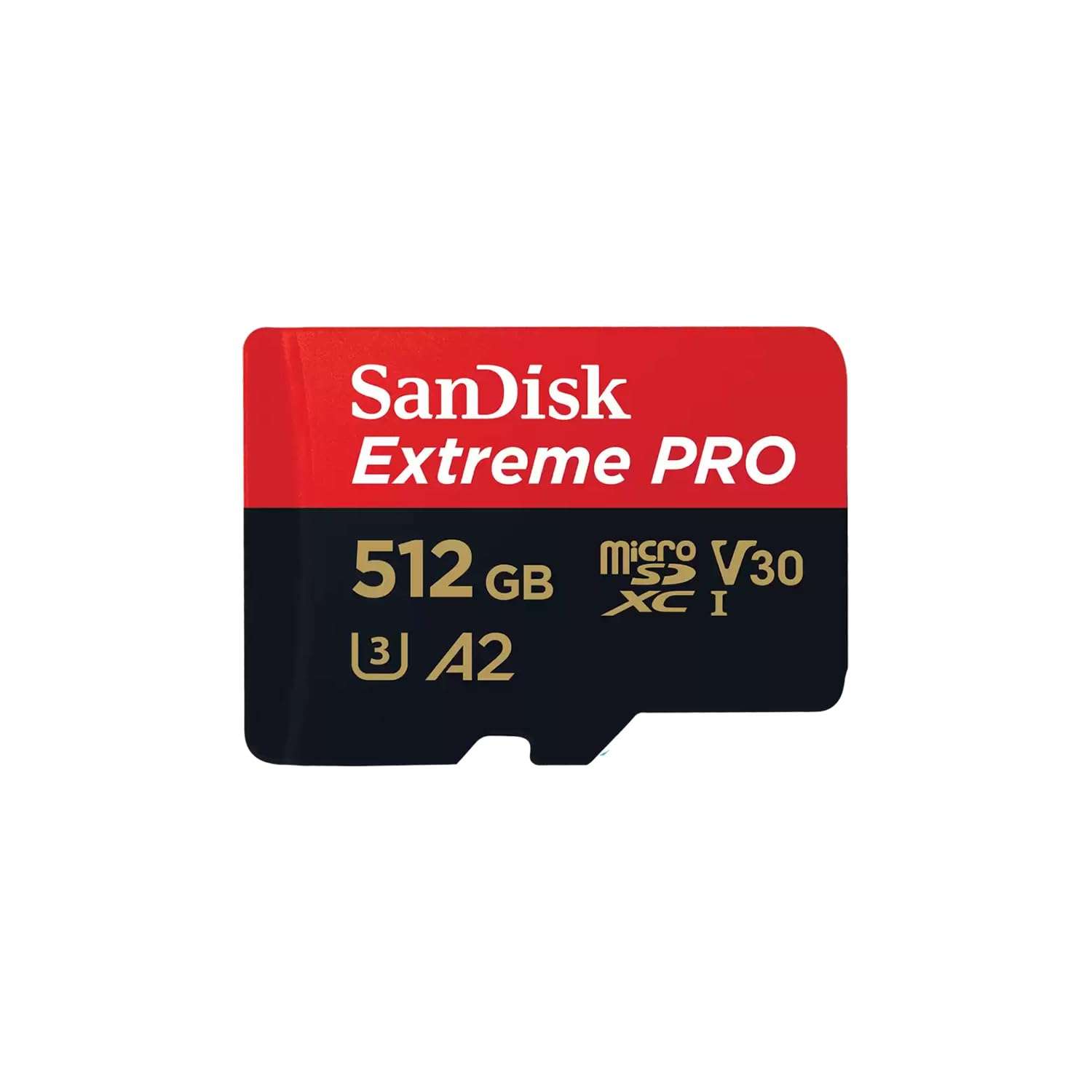 SanDisk 512GB Extreme Pro MicroSD Memory Card with Adapter Works with GoPro Hero 10 Black Action Cam U3 V30 4K A2 Class 10 SDSQXCD-512G-GN6MA Bundle with 1 Everything But Stromboli Micro Card Reader 1