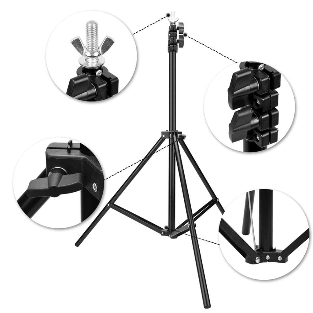 Adjustable 2x3M Background Support System 25W/135W LED Umbrellas Softbox Continuous Lighting Kit for Camera Studio Video 6