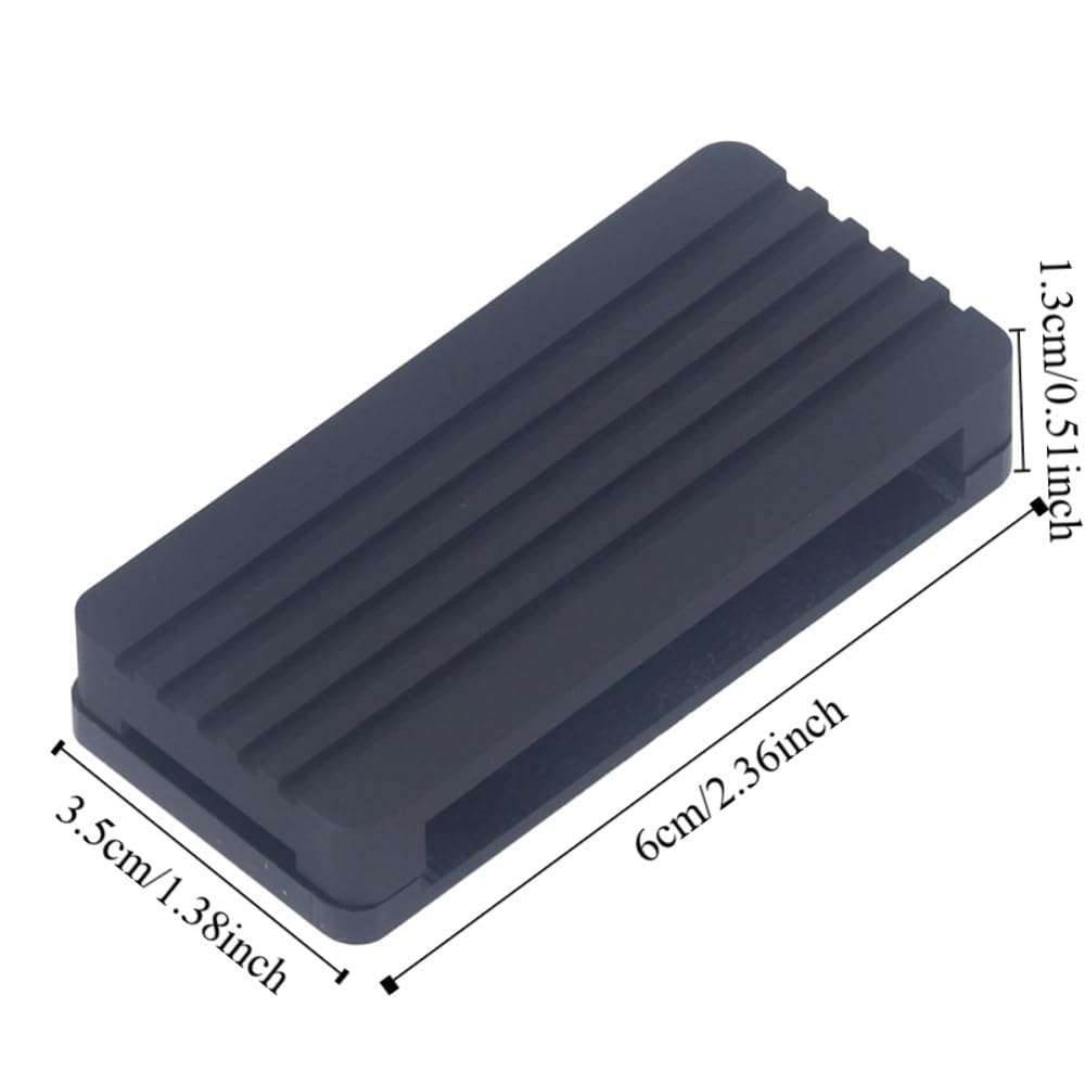 Chiffonade Aluminum Alloy Cooling Case for Raspberry Pi Zero 2W – Passive Heat Dissipation Enclosure with Acrylic Base and Pin Headers 5