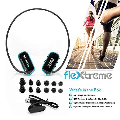 PYLE MP3 PLAYER, WATERPROOF, SPORTS, 8GB Memory, IPX8 Rating, USB Connection, Rechargeable Battery, Includes Earbuds, Perfect for Swimming, Running, Gym, Ergonomic Design, Sweatproof, Dustproof 2