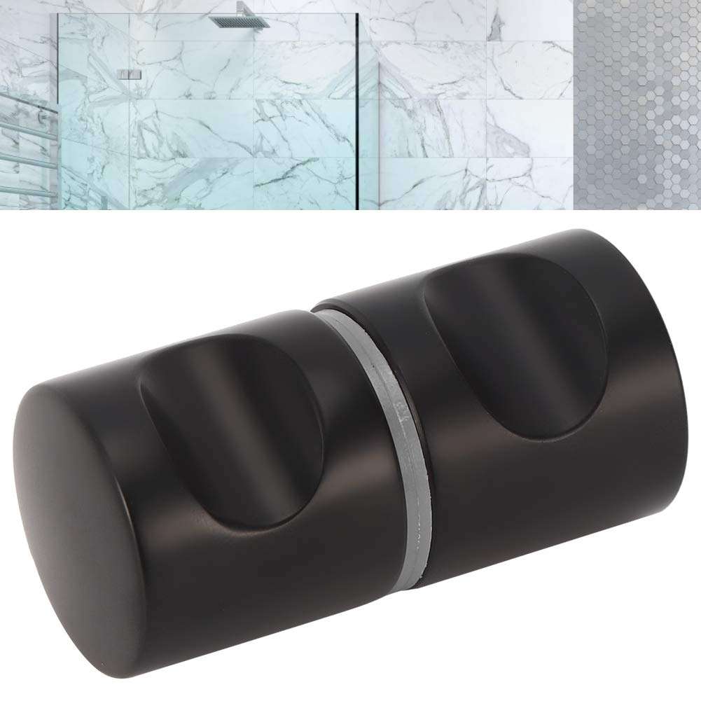 Aluminum Alloy Single Hole Glass Door Handle Hardware for Home Bathroom Showcase Shower Room Door Hardware Locks Door Knobs 1
