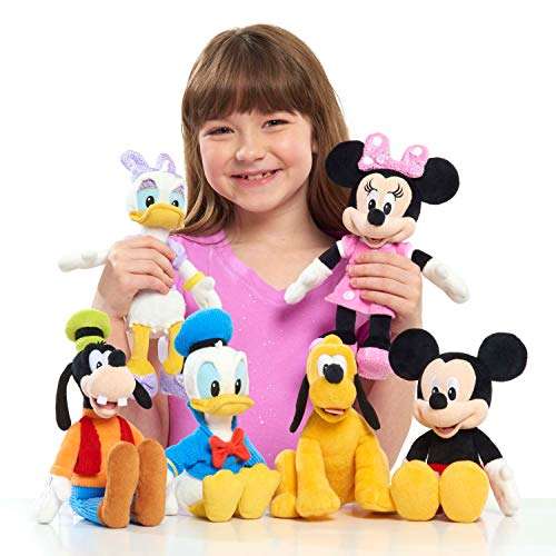 Disney Junior Mickey Mouse Small Plush Pluto, Stuffed Animals, Dog, Kids Toys for Ages 2 Up by Just Play 2
